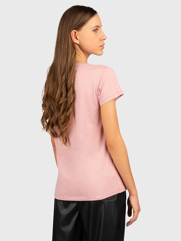 Black T-shirt with logo accent - 3