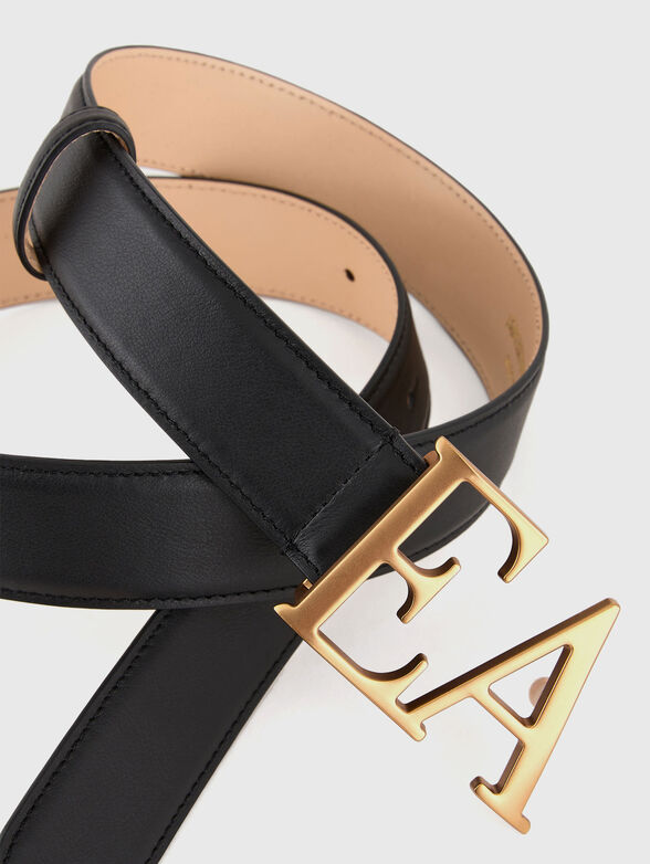 Black belt with accent logo - 2