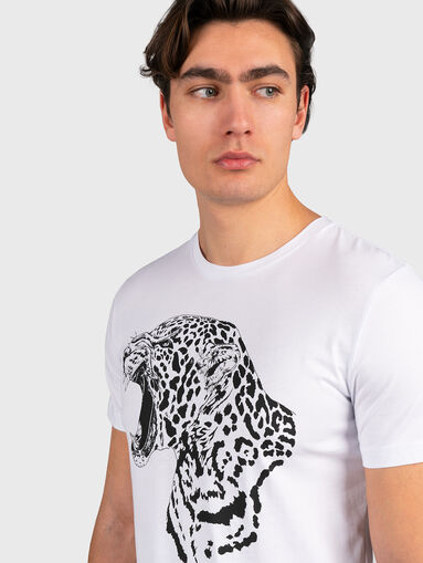 Black T-shirt with print - 4