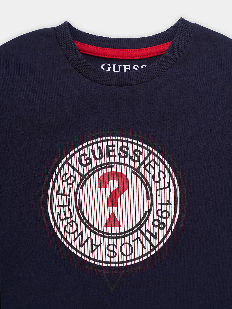 Blouse with contrasting logo accent - 3