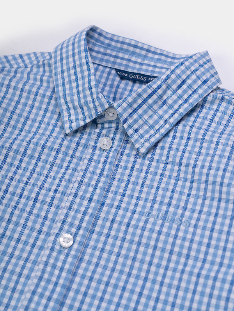 Cotton plaid shirt - 3