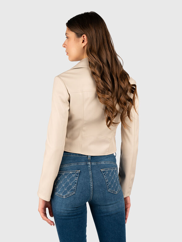 Short jacket with accent zipper - 3