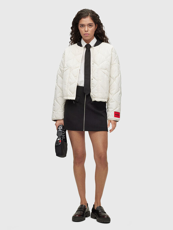 RALARA mini skirt with accent zip - 4