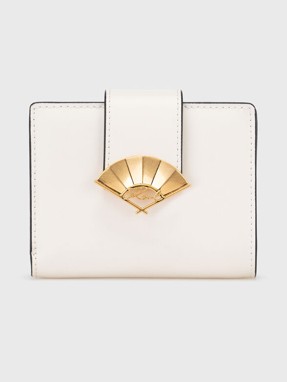 Black wallet with golden accent  - 1