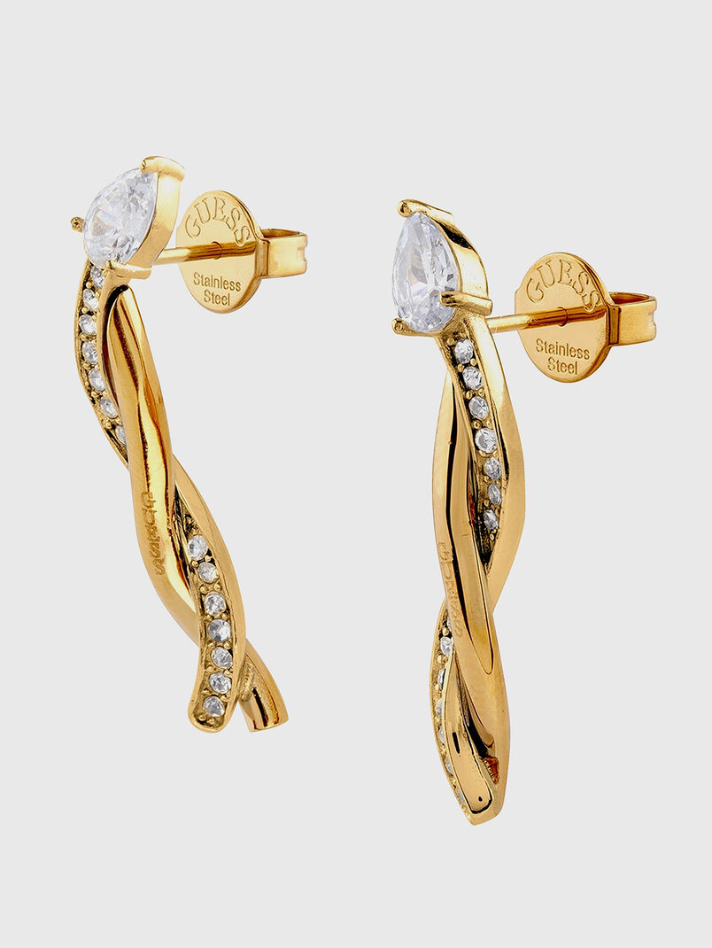 TWIST rhinestones earrings - 3