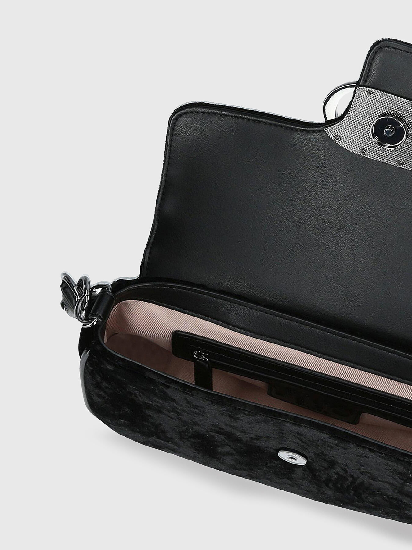 Crossbody bag with velvet texture brand LIU JO