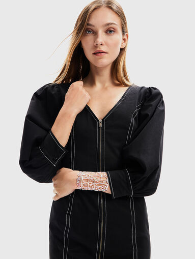 Mini dress with zip - 3