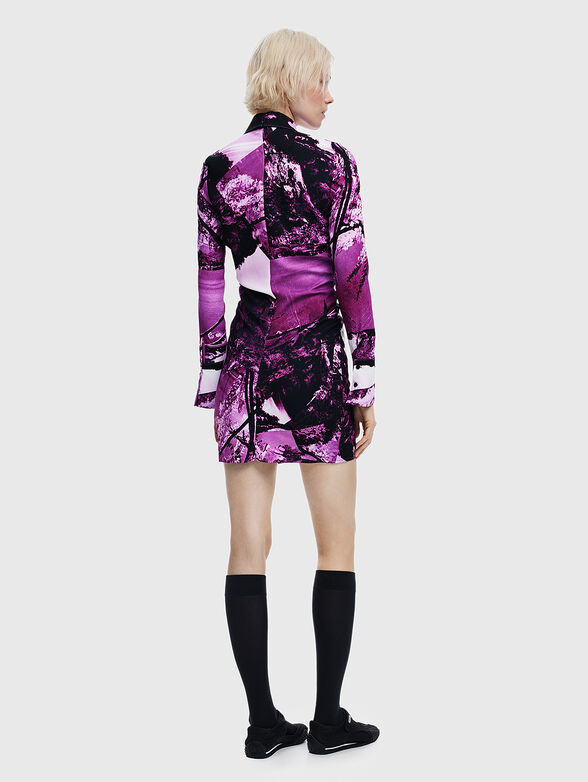 Dress with a zipper at the neckline - 2