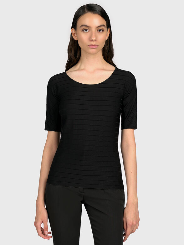 Viscose blouse with short sleeves  - 1