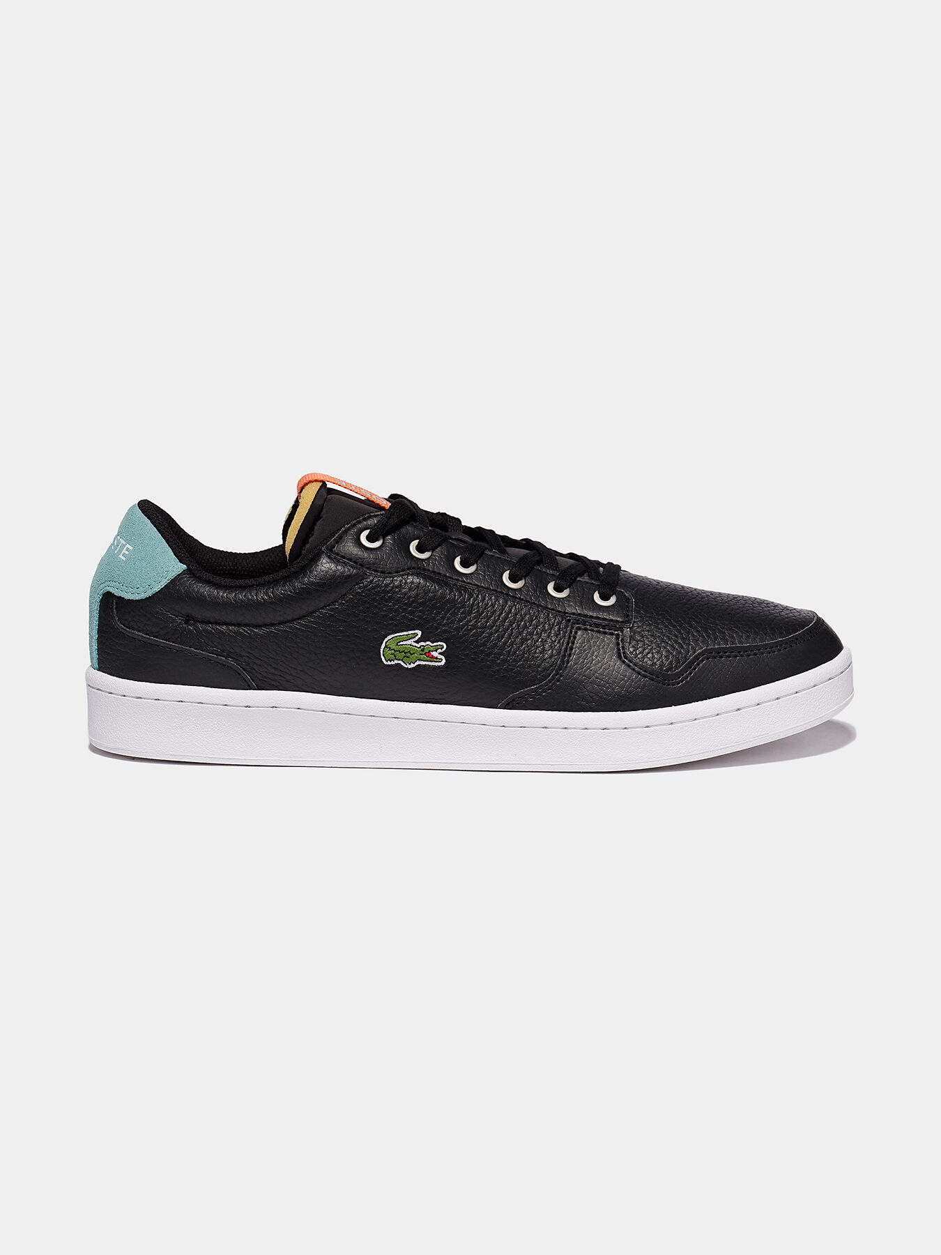 MASTERS CUP 0320 Black leather sneakers brand LACOSTE