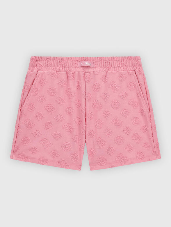 Shorts with logo embroidery - 1