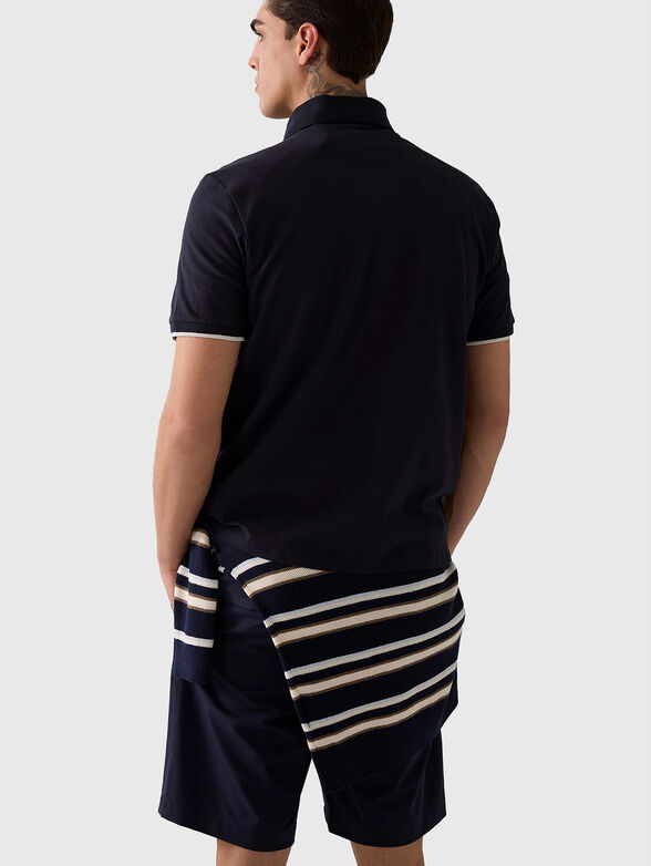 Cotton-blend polo shirt - 3