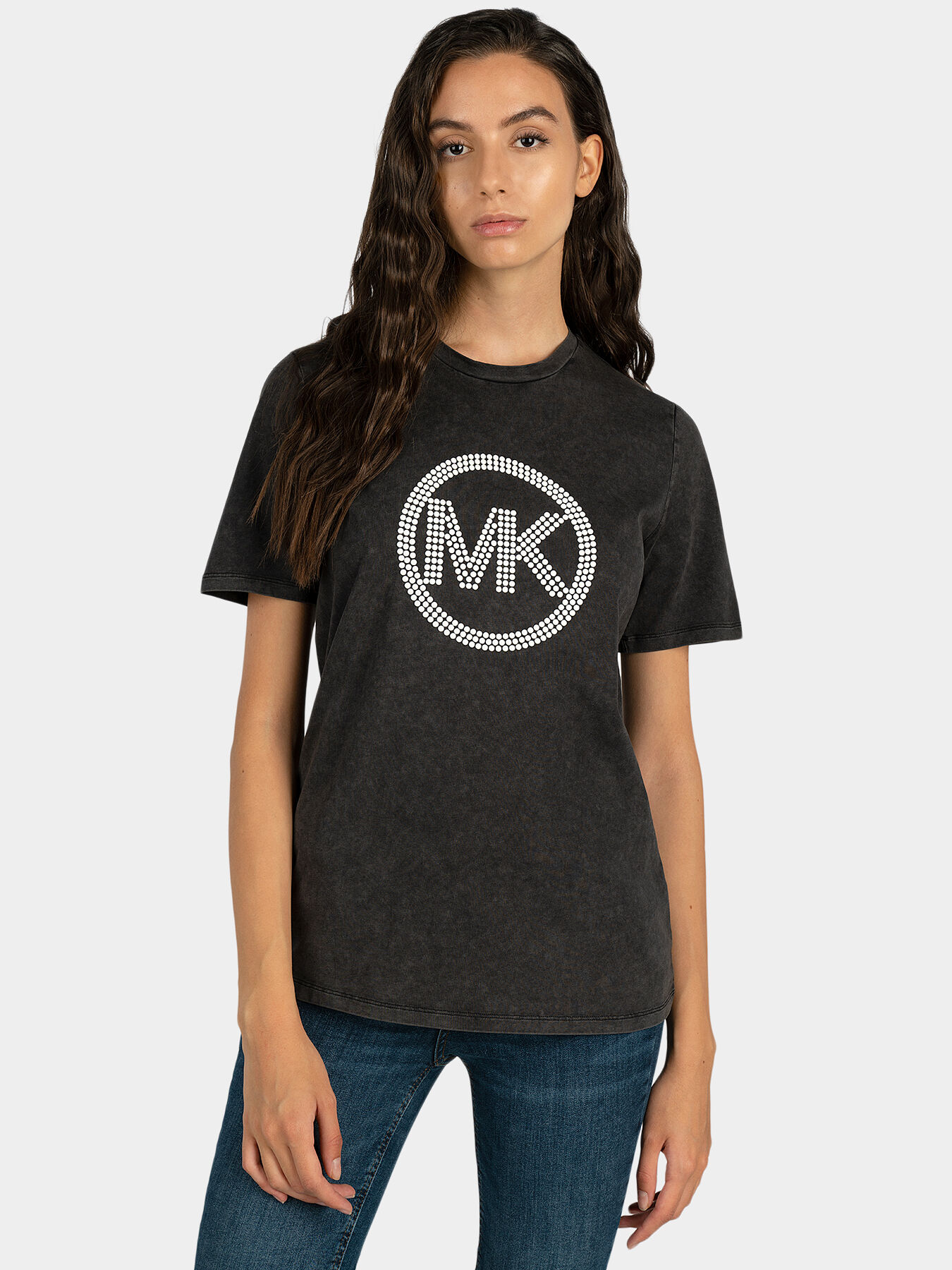 T shirt with logo brand MICHAEL KORS Globalbrandsstore en