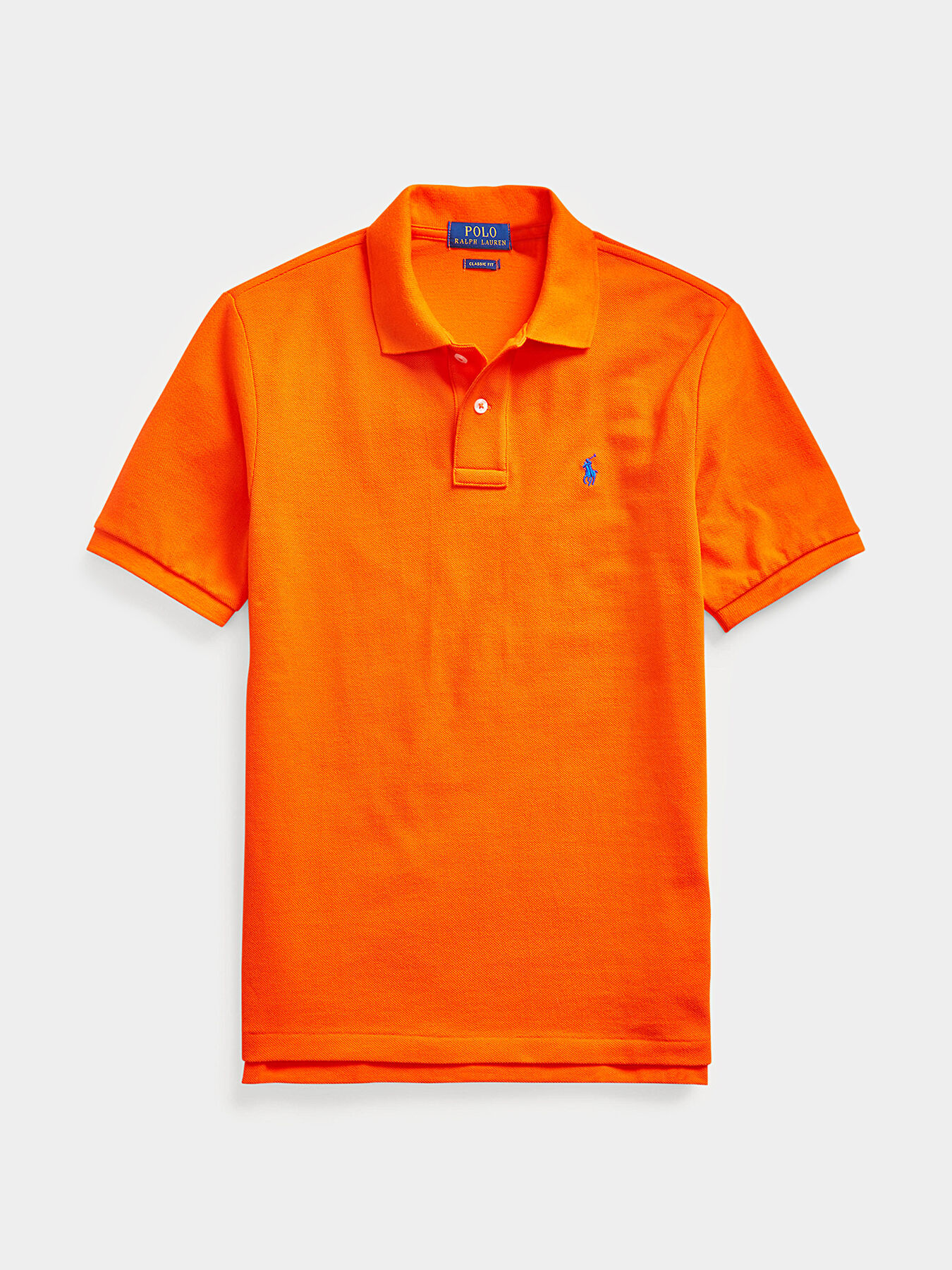Tシャツ・カットソー POLO RALPH LAUREN W Shrunken Fit Terry Polo Shirt Orange Genuine Polo Ralph Lauren Womens Shrunken Fit Terry Polo