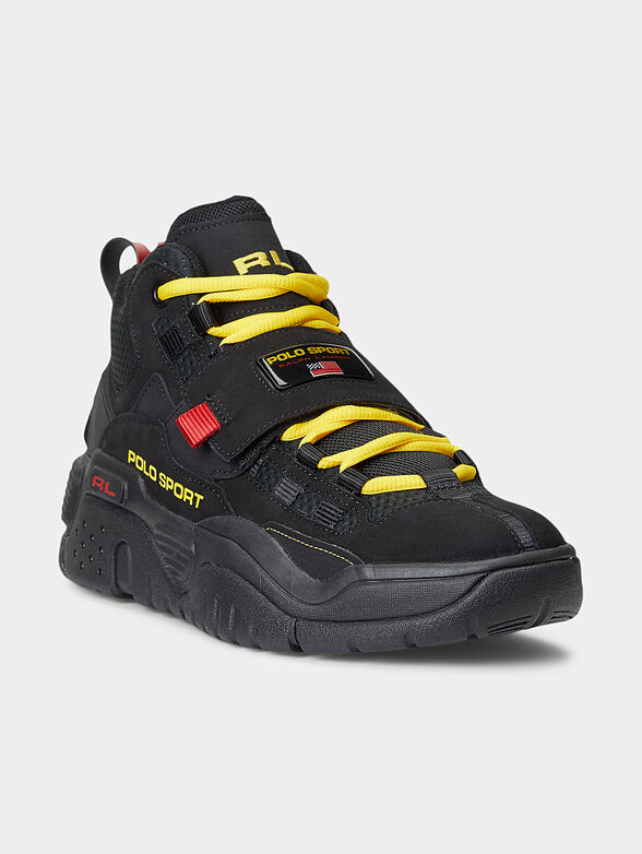 PS100 black sneakers with contrasting laces - 2