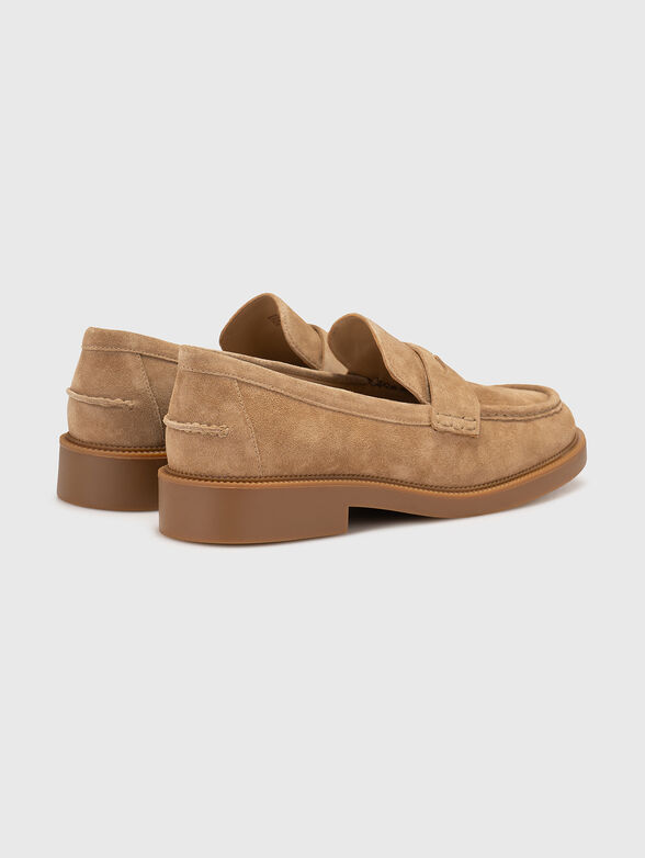 EDEN suede loafers with logo - 2