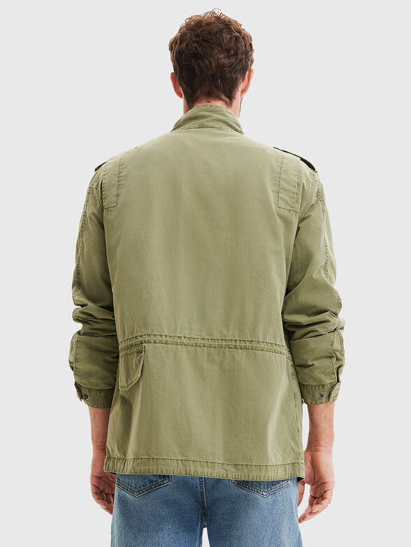 Cotton parka with art patches - 3