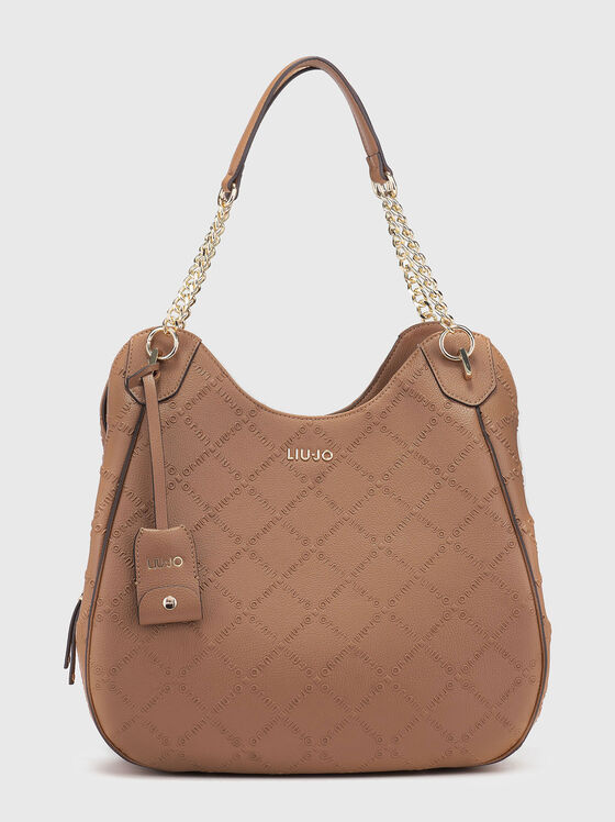 Голяма чанта със златисти детайли - 1