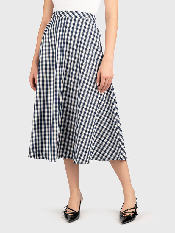 Checked midi skirt - 1