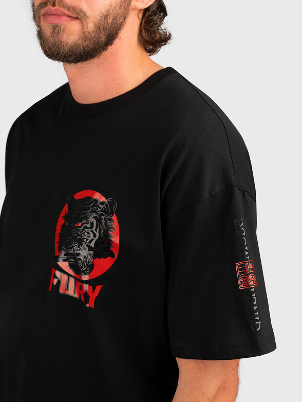 Oversized t-shirt with print - 4