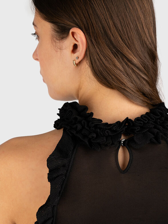 Top with sheer effect  in beige - 6