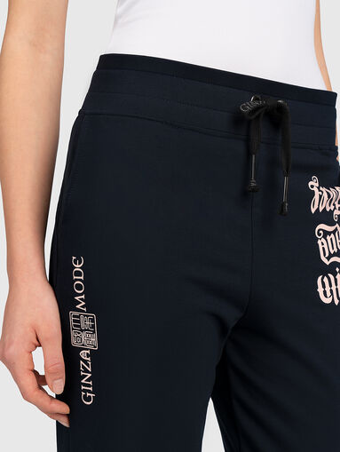 JL005 high-waisted sports trousers with print - 3