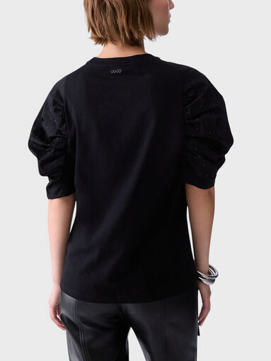 T-shirt with sleeves gathered - 3
