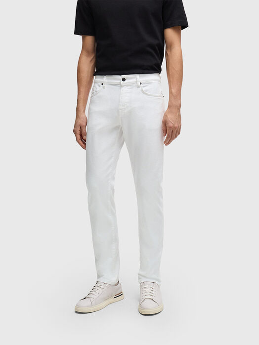 DELAWARE 3 white slim jeans