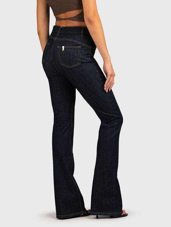 Dark blue jeans with belt - 2