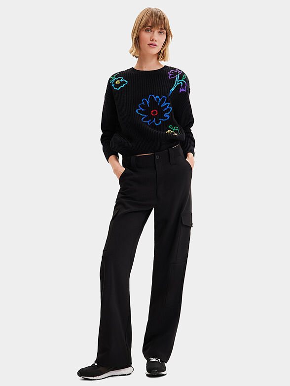 LARSON sweater with floral motifs - 2