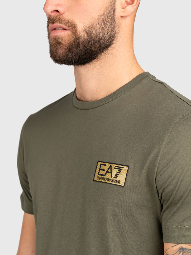 Cotton T-shirt with logo accent - 3