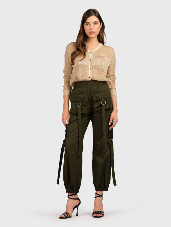 Viscose blend mesh cardigan - 2