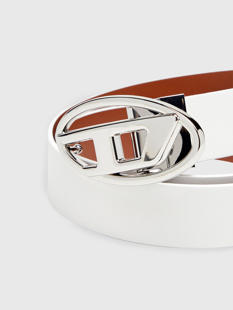 D LOGO B-1DR W REV II 30 leather belt - 3