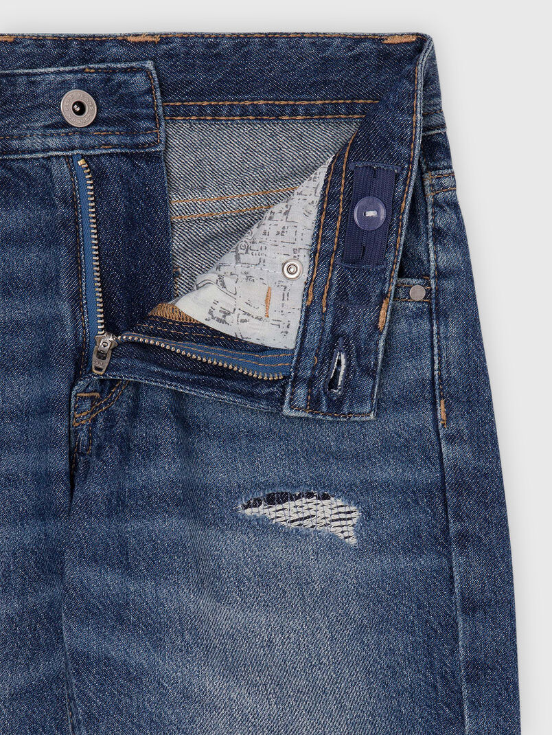 Slim denim shorts - 3