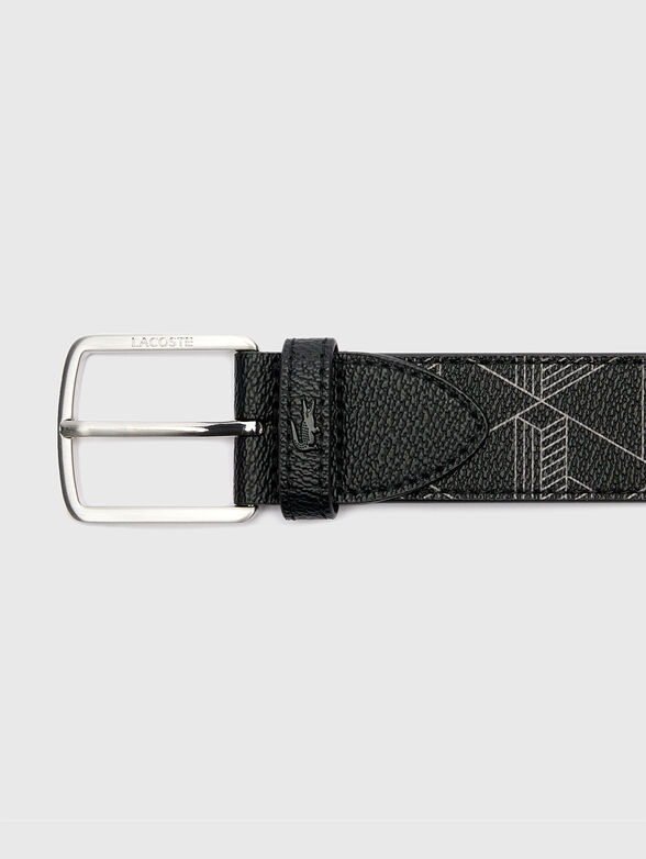 Belt with monogram logo print - 3