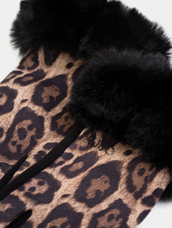Gloves with animal print - 2