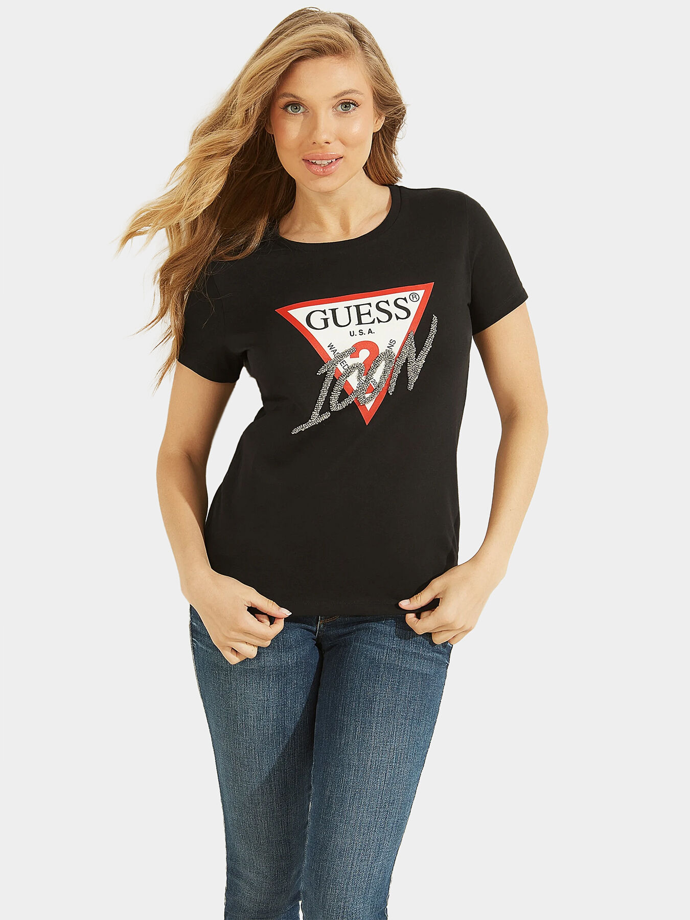 Guess icon tee cheap