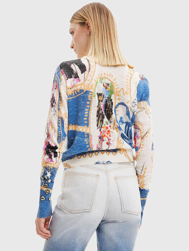 AYALA sweater with multicolored print  - 3