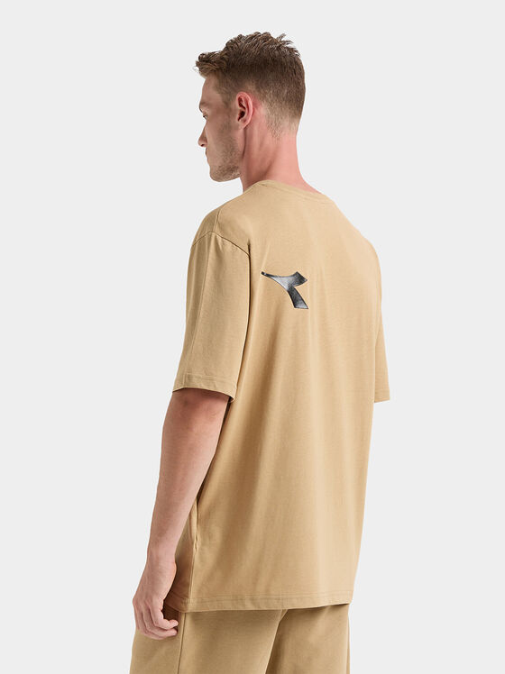 Памучна тениска с лого принт - 2