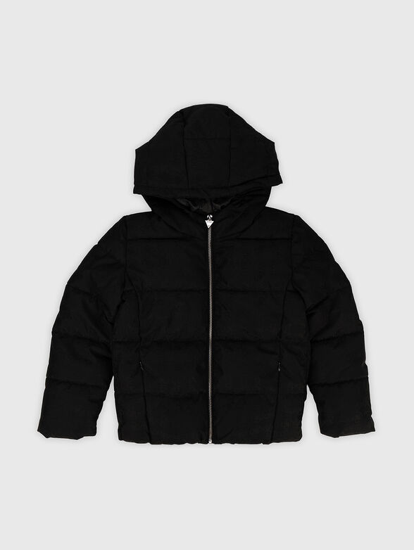 Hooded jacket with logo print - 1