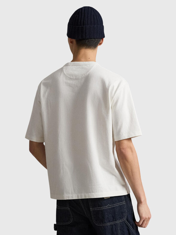 Cotton T-shirt with embroidered logo - 3