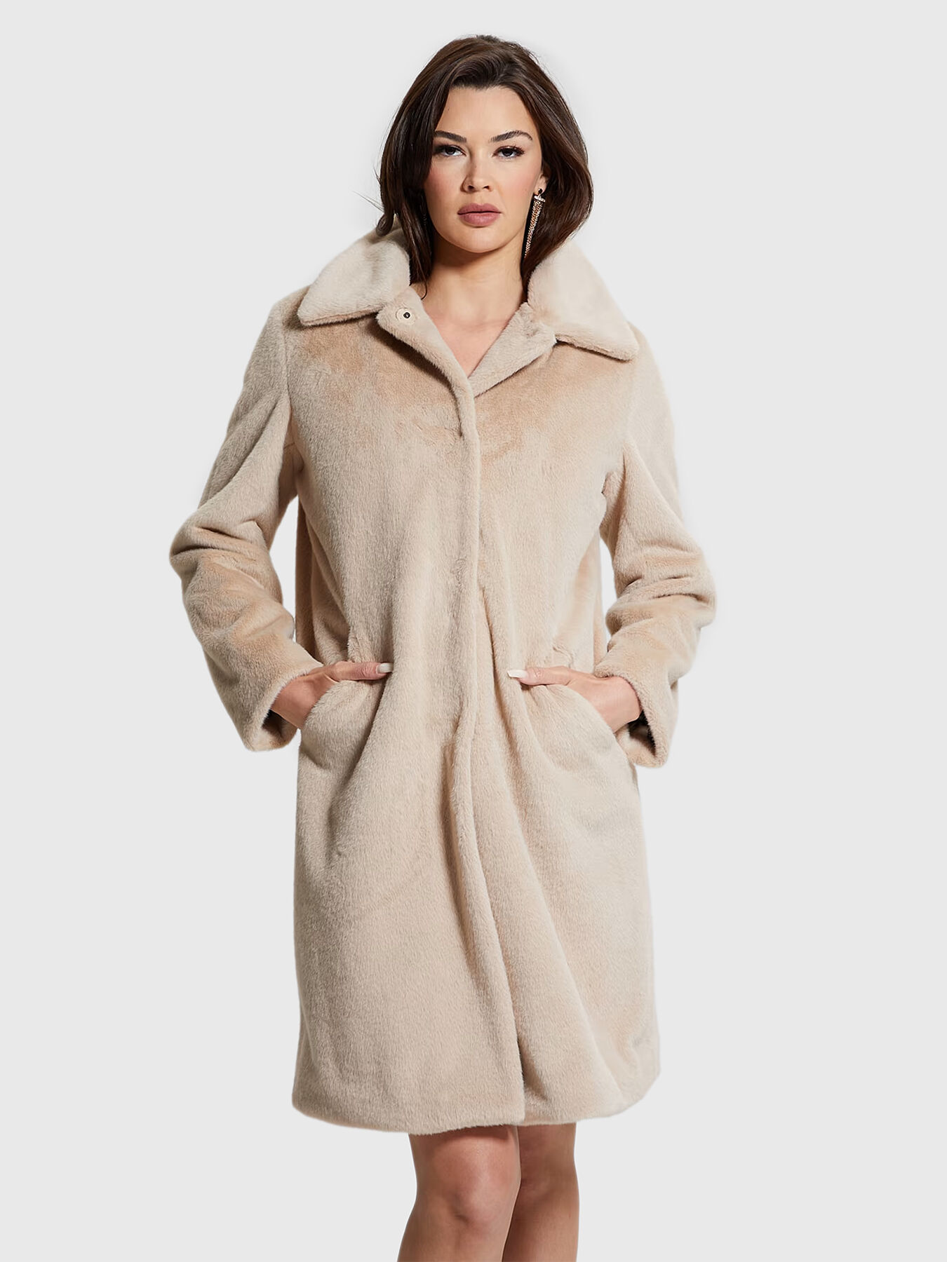 Guess fur coat online