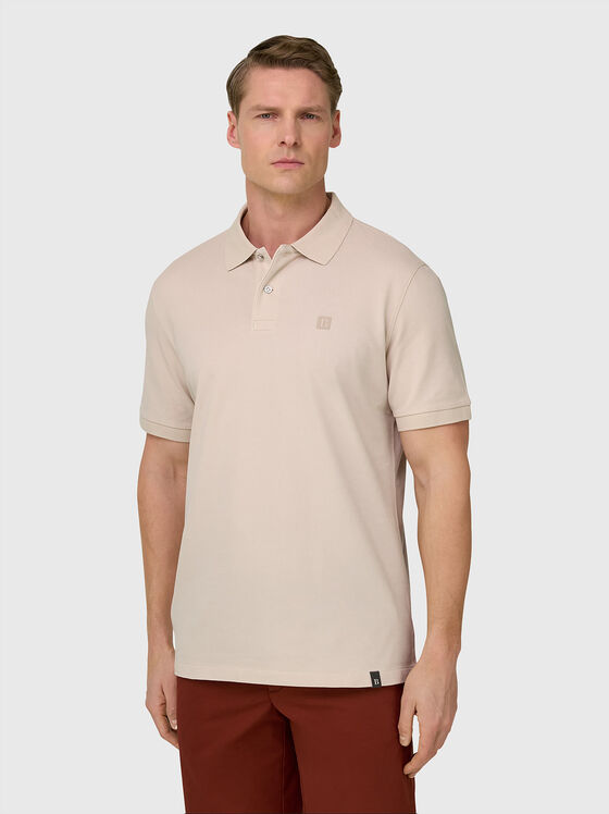 Short-sleeved cotton polo shirt - 1