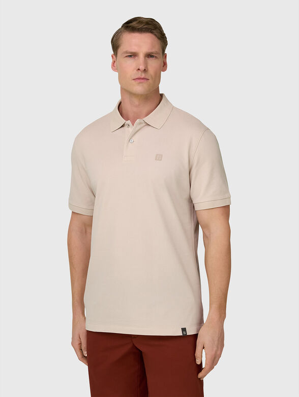 Short-sleeved cotton polo shirt - 1