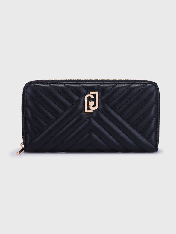 Black purse with logo element - 1