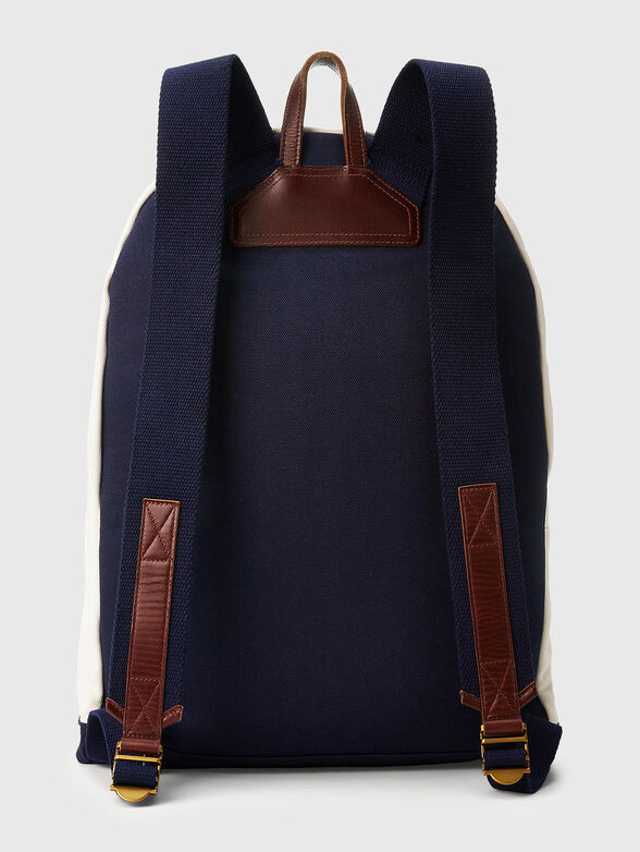 Cotton backpack with logo embroidery - 3