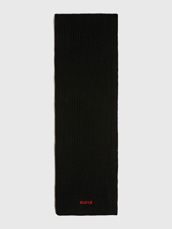Scarf with contrasting logo embroidery - 2