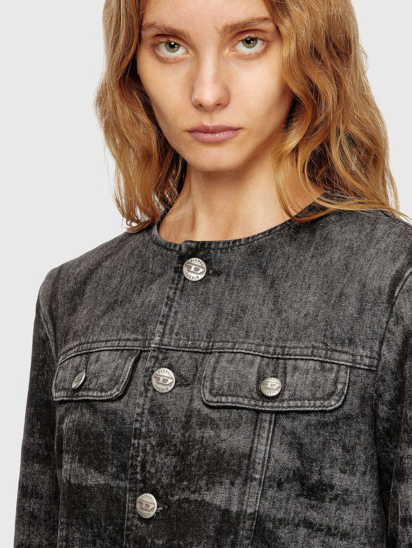 DE-GRAFFY-FSH short denim jacket  - 4