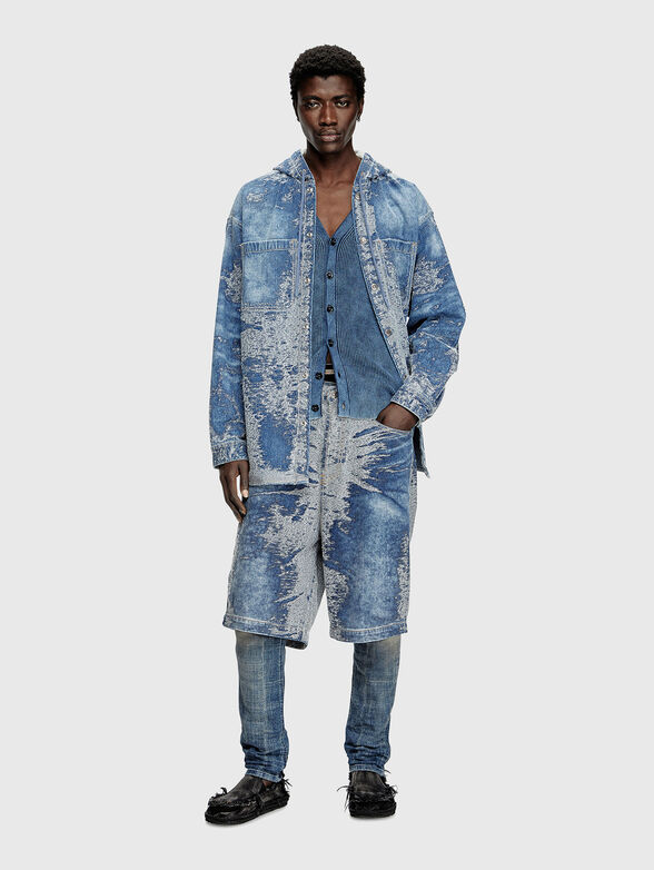 D-DEWNYS-HOOD-S denim shirt - 1