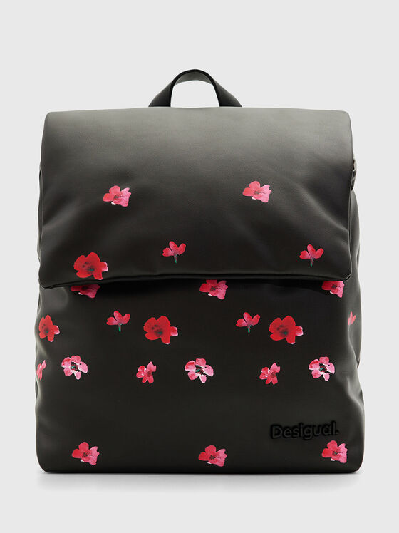 Backpack with floral accents - 1